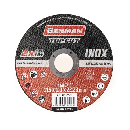 ΔΙΣΚΟΣ ΚΟΠΗΣ INOX-CD TOPCUT BENMAN 180x1,6mm