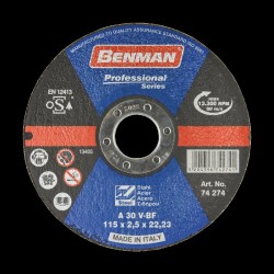 ΔΙΣΚΟΣ ΚΟΠΗΣ INOX - ΣΙΔΗΡΟΥ PROFESSIONAL BENMAN 180x3.0mm