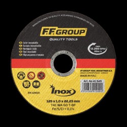 ΔΙΣΚΟΣ ΚΟΠΗΣ ΣΙΔΗΡΟΥ-INOX 125x1.0mm FF GROUP